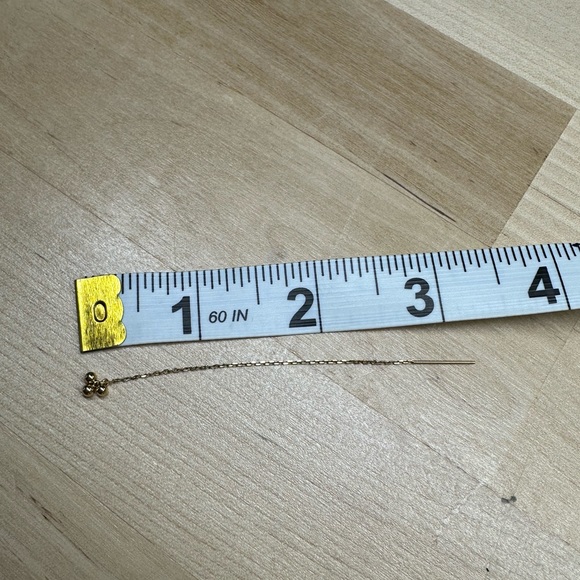 Solid 14k/18k Gold Ear Threaders - Picture 2 of 5